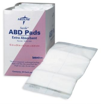 
Pad,abdominal,sterile,5x9,1/pk 400 Ea Per Cs